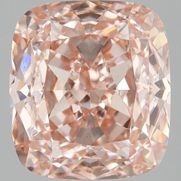 Εργαστήριο μαξιλαριών 3,23 καρατίων Fancy Vivid Pink VS2 CVD Cushion Lab-Grown Diamond